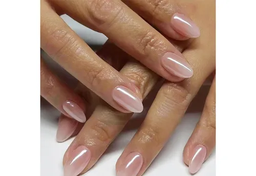 LuxusKollektion Kunstfingernägel 24 Gradient Pink Nägel zum Aufkleben Kurz Mandel Press on Nails Oval
