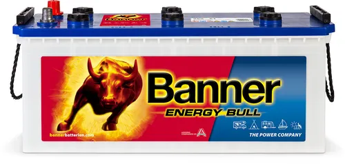 Banner Energy Bull 96051 Langzeitentladebatterie 130Ah - 12V Versorgungsbatterie mit 130Ah, ideal für Antrieb, Solar und USV-Anwendungen. Zertifiziert für höchste Effizienz und langlebige Leistung.