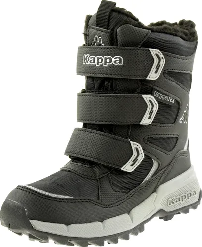 Kappa Winterboots Snowboots, wasserdicht und gefüttert in schwarz, Größe 33 EU - Wanderschuhe, ideal für kalte Tage mit hochwertigem Warmfutter und wasserdichter TEX-Membrane für trockene Füße.