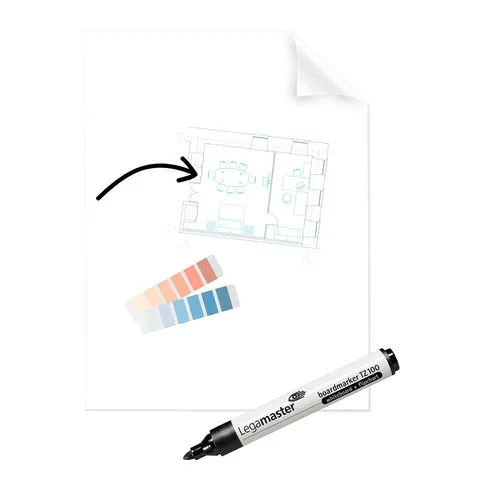 Legamaster MagicChart (7-159300) - Praktisches Präsentationszubehör für kreatives Arbeiten, wiederverwendbare Haftnotizen für flexible Ideen und perfekte Visualisierung im Büro oder im Home Office.