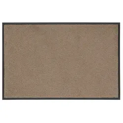 wash+dry by Kleen-Tex Fußmatte Original Uni - Beige 35x75 cm - Rutschhemmende Schmutzmatte in uni Design, ideal für Eingangsbereiche. Pflegeleicht und waschbar, perfekt für den Innen- und geschützten Außenbereich.