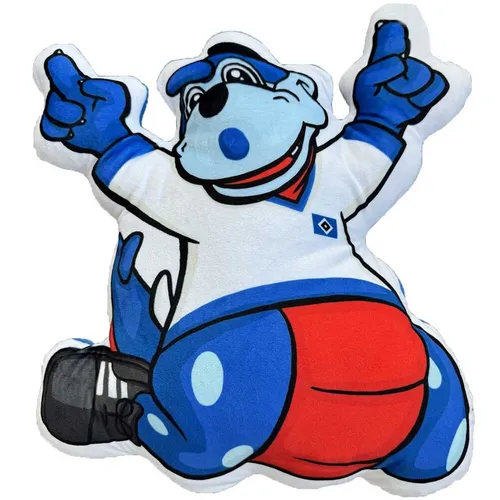 HSV Nickikissen Hermann Torjubel - Plüsch Cartoon Kissen in Blau - Stylisches HSV Nickikissen Hermann, ideal als Dekoration oder für gemütliche Stunden. Das weiche Plüschmaterial sorgt für höchsten Komfort und eine fröhliche Atmosphäre im Indoor-Bereich.