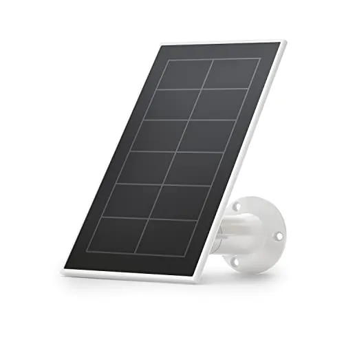 Arlo Zertifiziertes Zubehör Solarpanel 2.4m - Wetterfestes Kabel für Pro 3, Pro 4, Pro 5 und mehr, sorgt für kontinuierliche Energieversorgung Ihrer Kameras