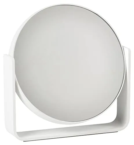 Zone Denmark Ume Tischspiegel – Kosmetikspiegel mit 5-facher Vergrößerung, 19 cm Durchmesser - Tischspiegel mit 5-facher Vergrößerung und elegantem Design, ideal für präzises Makeup. Stabiler Aluminiumrahmen und in 7 Farben erhältlich.
