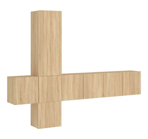 vidaXL 5-tlg. Wohnwand Sonoma-Eiche von vidaXL