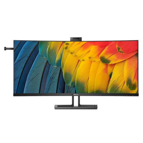 Philips 40B1U6903CH - 40 Zoll Wide UHD Curved Monitor mit 5 MP Webcam, höhenverstellbar und integriertem Noise Cancelling-Mikrofon für optimale Videokonferenzen