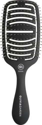 Olivia Garden Essential Care Flex Thick Hair Bristles Matt Black 1 Stk. Haarbürste