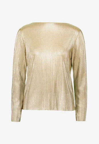 zero Damen Plissee-Shirt strukturiert 44, NatureGold