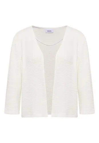 Cecil Damen Offene 3/4-Arm Jacke im Ajour-Look von CECIL