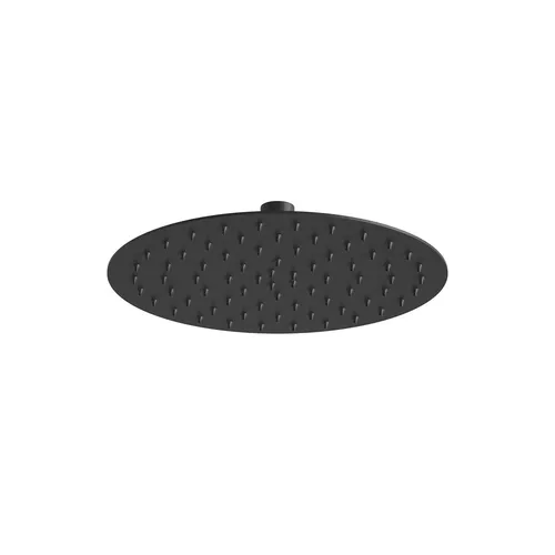 JOHO Edelstahl Kopfbrause Regendusche Duschkopf 8 Zoll Runden Einbauduschkopf Mit Anti-Kalk Düsen D20cm Schwarz