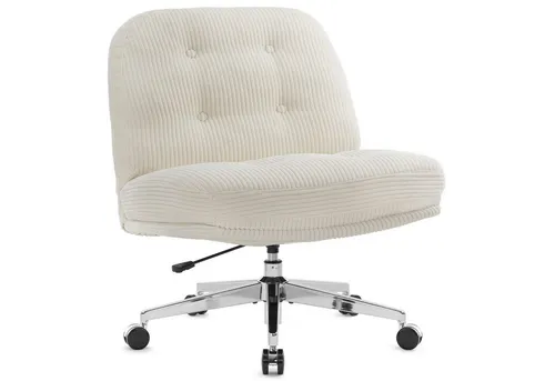IWMH Chefsessel Dick – Höhenverstellbarer Schreibtischstuhl ohne Armlehnen - Der IWMH Chefsessel aus Cordstoff bietet maximalen Komfort mit einem 15 cm dicken Sitzkissen. Ideal für Büro und Zuhause, ermöglicht er entspanntes Sitzen und einfache Anpassung der Höhe.