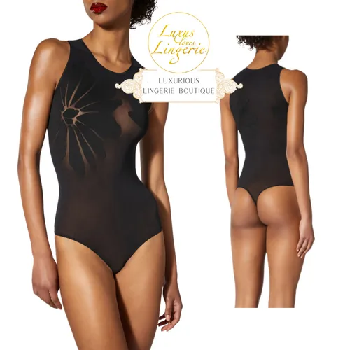 BODY TATTOO STRING BODY by Wolford S Small black schwarz Transparent Blumen