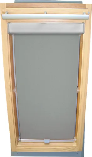 Rollo für VELUX Dachfenster Sichtschutz mit BLENDE und Haltekrallen GGL/GPL/GHL - 104 - grau