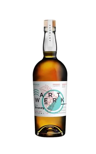 ARTWERK | Brandy | Reifung in alten Eichenholzfässern | Beste Bio-Traubenqualität | Aromaschonende Vakuumdestillation | Gold-Gewinner 2022 CWSA | 40% vol. | 500ml