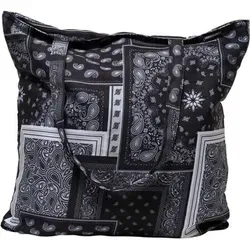 Bandana Patchwork Print Tote Bag black/white one size - Weiß/Schwarz
