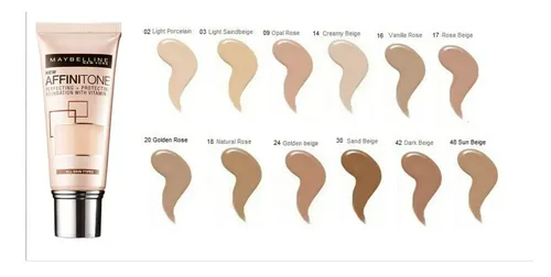 Produktbild Maybelline Affinitone Perfektionierung + Schützend Grundierung 16 Vanille Rose
