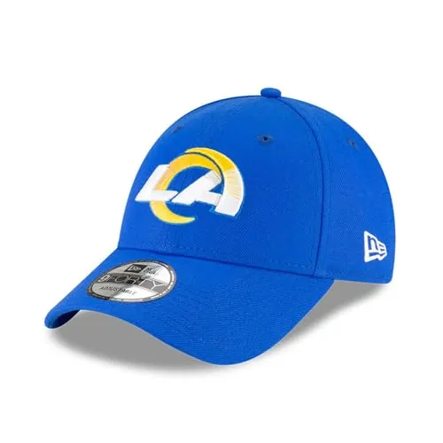 New Era Los Angeles Rams NFL The League Cap - Blau, Verstellbare 9Forty - Sportfan Bekleidungsaccessoires mit Teamlogo-Stick vorne und Klettverschluss für perfekten Sitz - ideal für Fans der Los Angeles Rams!