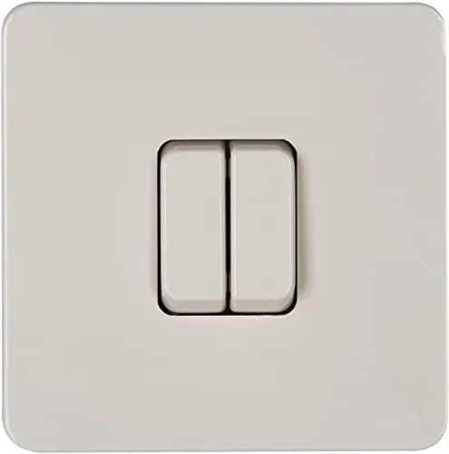 Kopp Schalter Serienschalter Schraubbefestigung ‎EIN-AUS Doppelschalter weiß