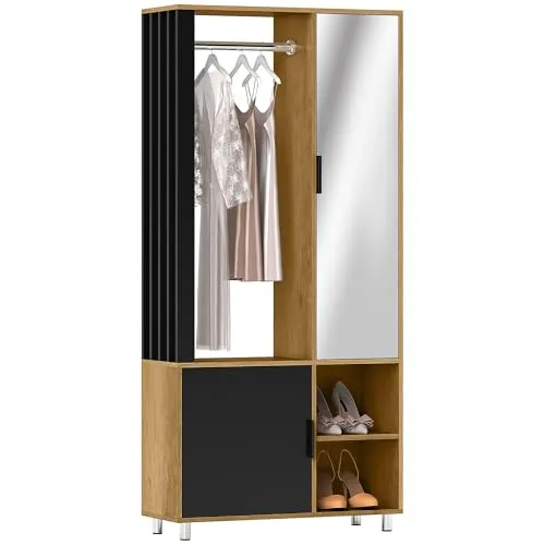 HOMCOM Garderobe Set mit Spiegel von HOMCOM