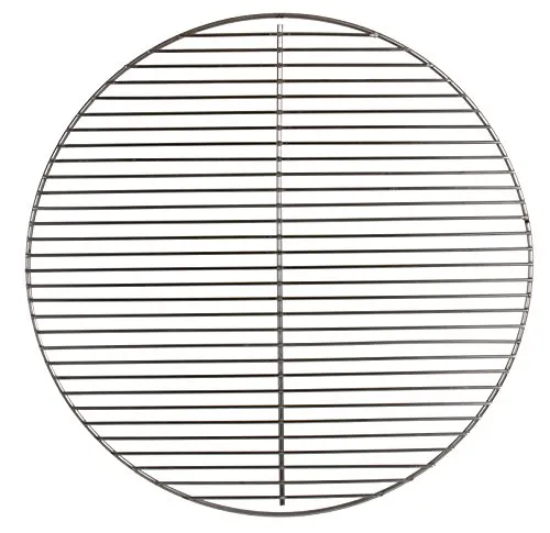 Brandsseller Grillrost Edelstahl Ø 54,5 cm – robuste & rostfreie Rostauflage als Ersatzrost – passend für z. B. 57 cm Kugelgrill von Weber und andere Marken, BBQ Zubehör – ohne seitliche Klappen