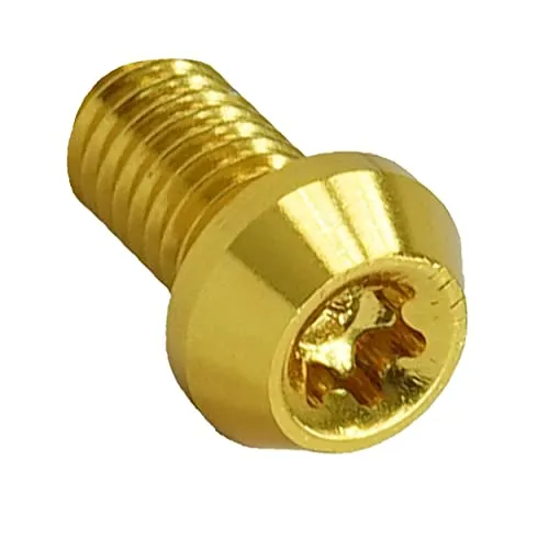 F26 Aluminium M5 Torx T25 Schraube 7075 Din 912 (Gold, 10 Millimeter)