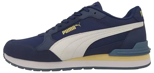 Puma Unisex ST Runner Adult NL Sneakers - V4 Persian Blue White-Canvas, 40.5 EU - Stylische Sneakers mit Schnürung und EVA-Zwischensohle für optimalen Komfort. Ideal für den täglichen Einsatz und sportliche Aktivitäten.