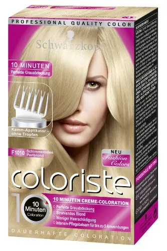 Schwarzkopf Coloriste F1010 Schimmerndes Perlblond