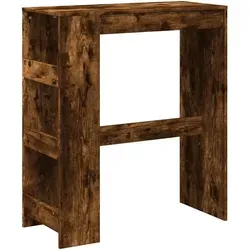 vidaXL Bartisch mit Regal in Räuchereiche 90x40 cm von vidaXL