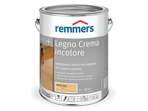 Remmers Holzschutzlasur Holzschutz-Creme farblos 5 Liter - Farben & Lacke, schützt Holz effektiv vor Witterungseinflüssen und sorgt für eine lange Lebensdauer.