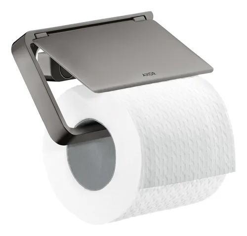 Axor Universal Toilettenpapierhalter mit Deckel – Polished Black Chrome - Eleganter Toilettenpapierhalter in Polished Black Chrome, ideal für moderne Badezimmer und sorgt für Ordnung und Stil.