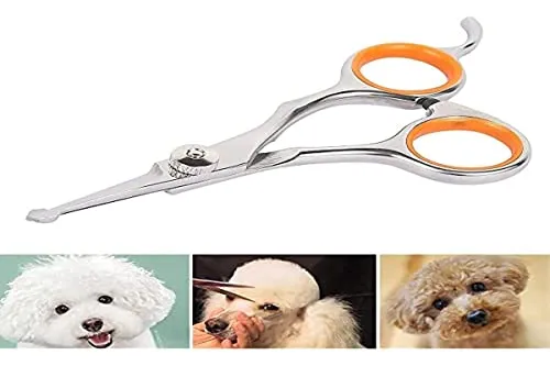 Schere für Hunde, Edelstahl, scharf, 13 × 5,5 × 0,5 cm, professionelle Fellschere für Katzen, Hunde und andere Haustiere