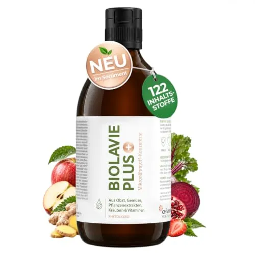 BiolaVie PLUS Mikronährstoffkonzentrat 500 ml | 122 Inhaltsstoffe für Ihre tägliche Vitalität