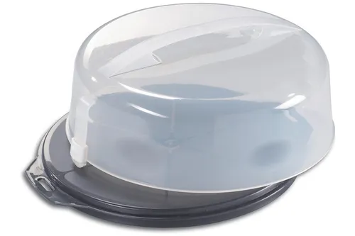 EUROHOME Kuchencontainer für Torten 32 cm - Servierplatten für beeindruckende Torten. Der stabile Kunststoffbehälter mit Klickverschlüssen und praktischem Tragegriff hält Ihre Kuchen frisch und sicher während des Transports.