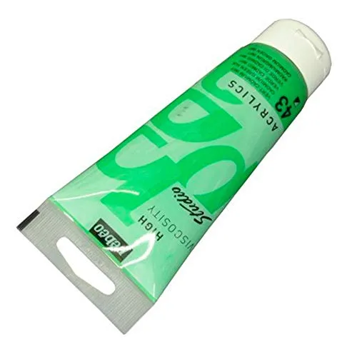 Pébéo - Acrylic Fine Studio Acrylics - Acrylfarbe für Künstler - Farbe für Profis und Anfänger - Leuchtende und pigmentierte Farbe - Kadmiumgrün Imitation - 100 ml