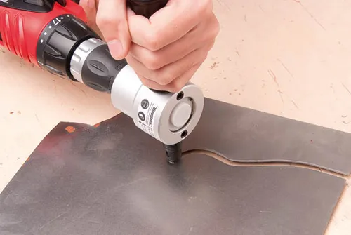 Blechknabber für Bohrmaschinen und Akku-Schrauber