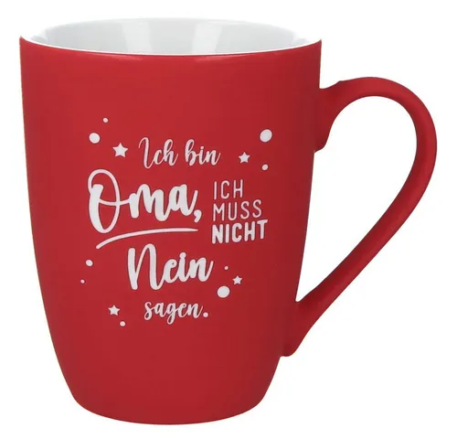 Spruchreif® Tasse SOFT-TOUCH-Tasse mit Gravur · Geschenk für die Großelten · Spruchtasse