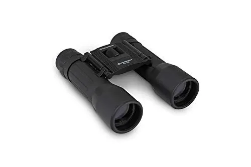 Celestron 72354 LandScout 16x32mm Water-Resistant Roof Prism Binoculars with Rubber Grip Surface, Coated Lens, K9 Optical Glass, Neck Strap and Soft Carry Case, Black