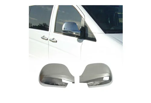 Chrom Seitenspiegel Abdeckungen für Mercedes VITO W639 2004-2010 - Außenspiegelkappen aus hochwertigem Chrom, perfekt für individuelles Tuning und Styling Ihres Fahrzeugs.