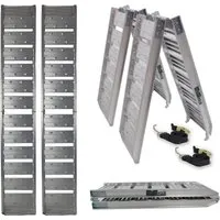 TRUTZHOLM Auffahrrampe 180 cm, klappbar & 400 kg Traglast - Auffahrrampe aus Aluminium, ideal für sicheres Verladen von Motorrädern und Rollern. Klappbar für einfachen Transport und mit rutschfester Oberfläche für zusätzliche Sicherheit.