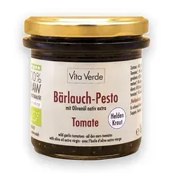 Heldenkraut - Bärlauch-Tomaten-Pesto - bio & roh (0.165l)