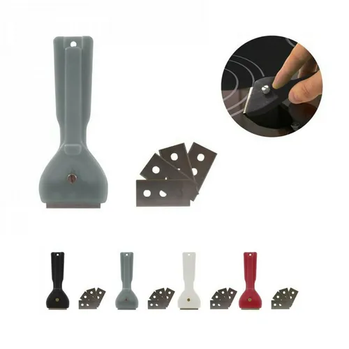 Glasschaber Herdschaber Kochfeldschaber Kochfeld Keramikkochfeld 5 Klingen