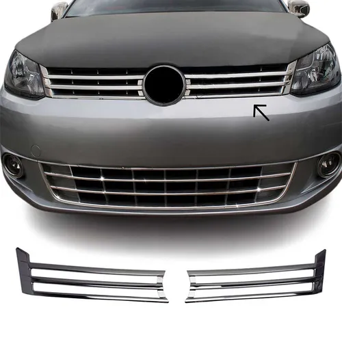 OMAC Zier- / Schutzleistensatz Kühlergitter 7534081 - Front- & Kühlergrills, selbstklebend und langlebig, ideal zum Schutz und zur Aufwertung des Kühlergitters Ihres Fahrzeugs.