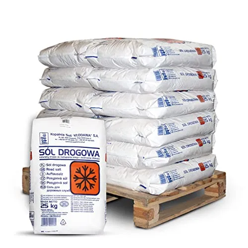 PALIGO Streusalz Auftausalz Straßensalz Tausalz Streugut Steinsalz Wintersalz Räumsalz Taumittel Granulat Salz 25kg x 12 Sack 300kg / 1 Palette Ksk