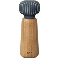 Kähler Hammershøi Gewürzmühle 18 cm - Dänisches Design in Anthrazit Grau - Küchenhelfer, handliche Gewürzmühle aus Keramik mit elegantem Drehknopf, perfekt für den täglichen Gebrauch und stilvolles Kochen.