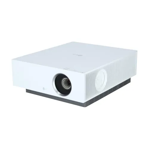 LG CineBeam HU810PW 4K-Laserbeamer mit 2700 Lumen - Beamer für brillantes Heimkino-Entertainment in 4K, mit 2700 ANSI Lumen und 300 Zoll Projektionsfläche, ideal für Filmabende und Sportevents.