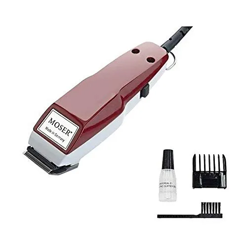 Moser Original Mini 1400W Schermaschine - Rot - Elektrischer Rasierer für Profis, mit geräuscharmem Schwingankermotor für bis zu 50% mehr Leistung und präziser Schneidetechnologie für einen perfekten Schnitt.