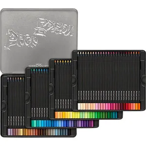 FABER-CASTELL Black Edition Buntstifte, 100 St. - Farbenfreude für Kreative - Schreibutensilien mit 100 farbintensiven Buntstiften, ergonomischem dreikantigem Schaft für besten Grip und bruchfesten Minen für ungehinderten Malspaß. FSC-zertifiziert für umweltbewusste Kreativität.