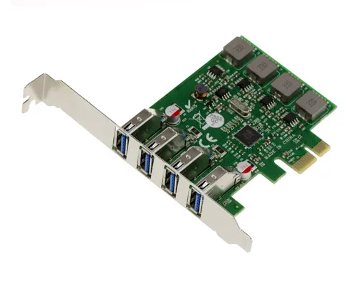 Pcie USB 3.0 4 Anschlüsse USB3 Typ A Auto Alimentée. Via Vli VL805. Low High
