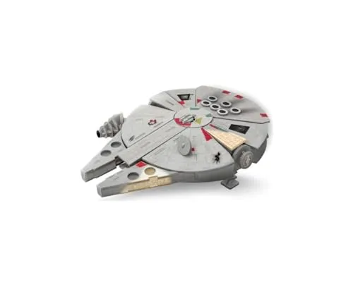 Wood Worx Star Wars Millenium Falcon, DIY-Bastelset ab 5 Jahren, Bastelset aus FSC-zertifiziertem Holz für Kinder