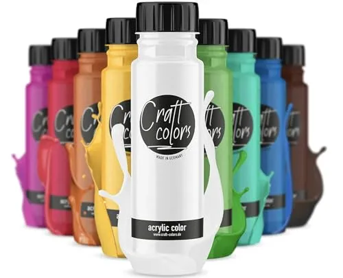 Craft Colors® Acrylfarben Set (10 x 250ml)